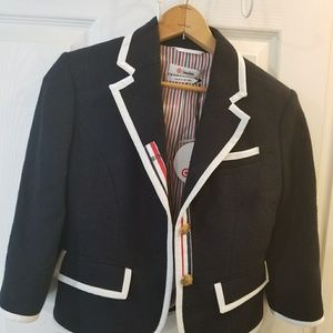 Blue & White Wool Jacket